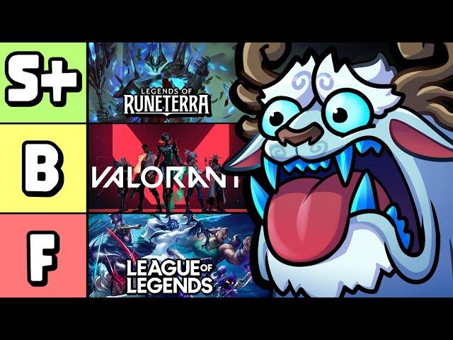 Ranking Every Riot Game