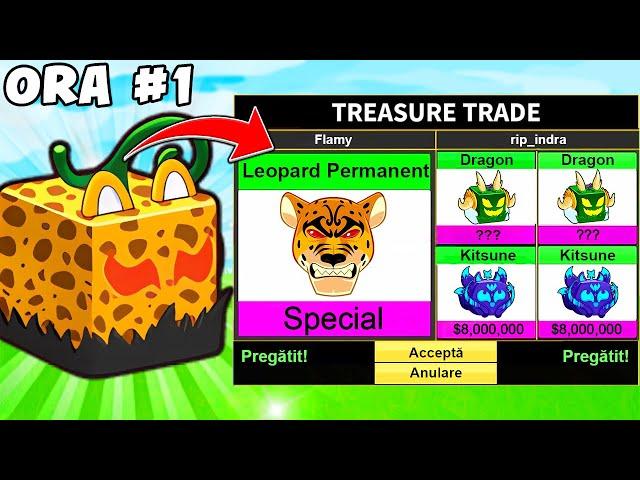 Dau LEOPARD PERMANENT la Trade pentru 24 de ore pe Blox Fruits (Roblox)