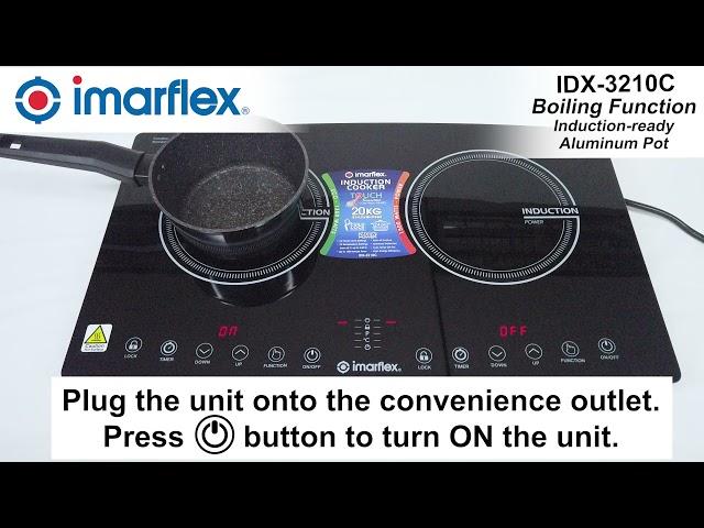 IMARFLEX IDX-3210C How to Boil using Induction Ready Aluminum Pot