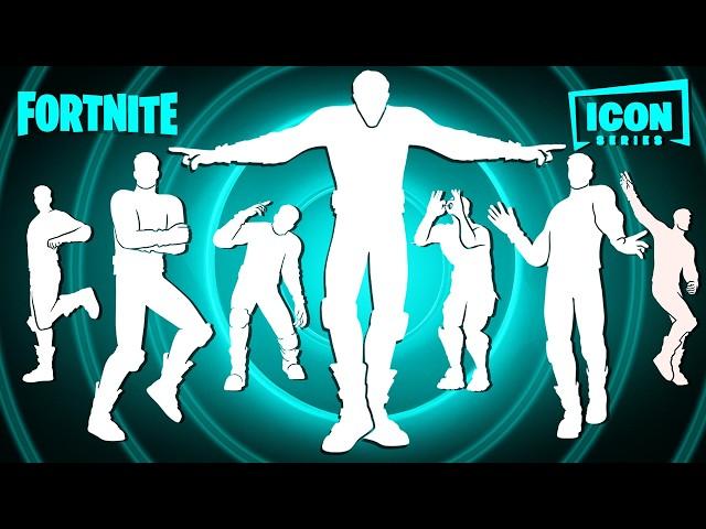 All Fortnite Icon Series Dances With The Best Music