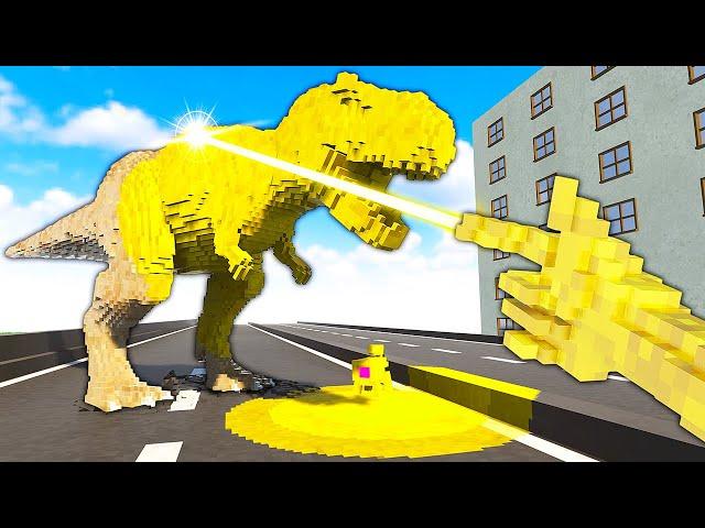 NEW Weapon Turns T-Rex Into GOLD - Teardown Mods Gameplay