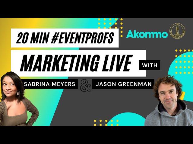 20 Mins #Eventprofs Marketing LIVE