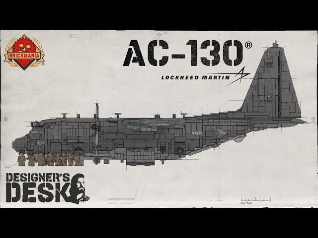 AC-130® (SPOOKY II) - Close Air Support Gunship - Custom Lego - At The Designer’s Desk