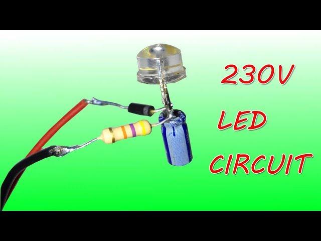 How to connect LED Light to 230V AC