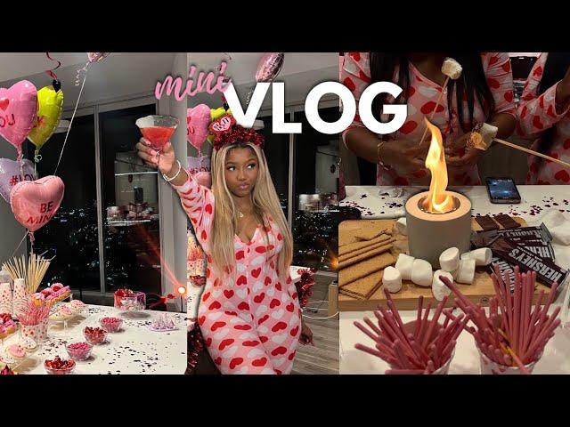 VLOG: GIRLS NIGHT OUT + INFLUENCER LIFE + TAKING INSTAGRAM PICTURES + VALENTINES/GALENTINES