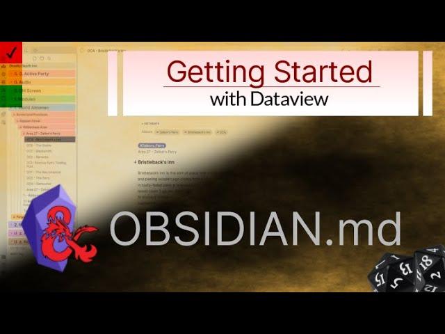 Obsidian - Getting Started with Dataview