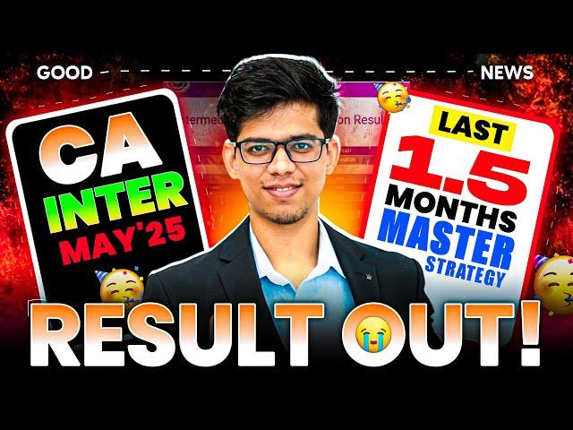 LAST 1.5 month MASTER STRATEGY for CA INTER MAY'25 TOUGH PAPER this TIME |CA Inter MAY'25 strategy