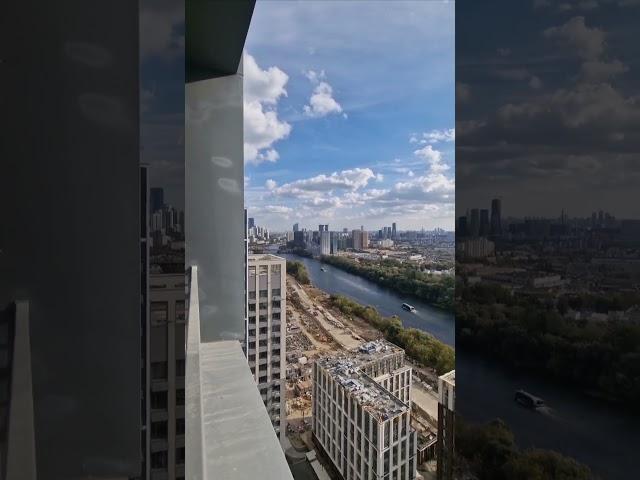 ЖК Freedom. Из кухни гостиной  великолепная панорама на город и реку Москва #недвижимость