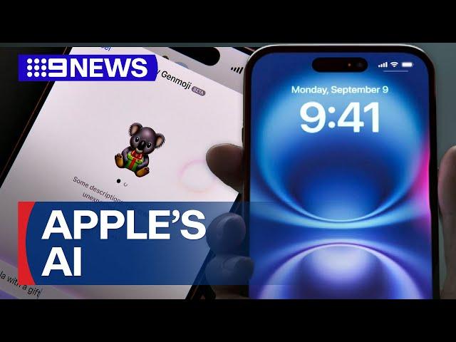 Apple’s artificial intelligence launches in Australia | 9 News Australia