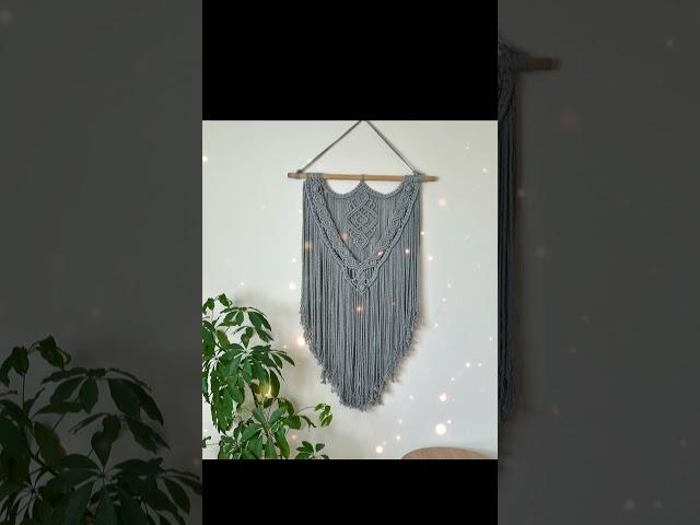 Macrame rèm xám chuột #móclen #crochet #moclen #thucong #macrame #jncmacrame #xưởngmacrame #handmade