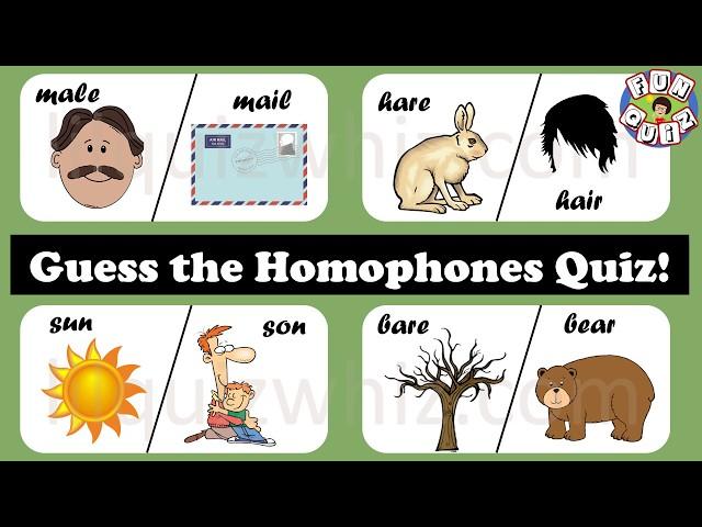 Lilquizwhiz Fun English quiz [Homophones]