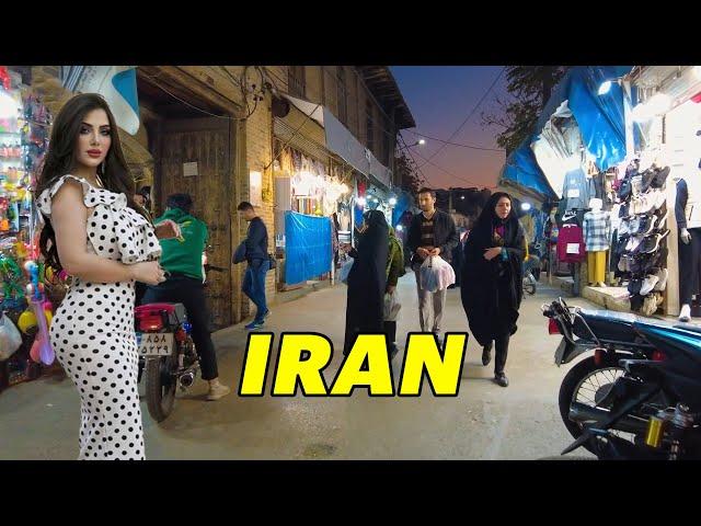 IRAN Walking Tour in the Most popular and Crowded Area of Mashhad ایران