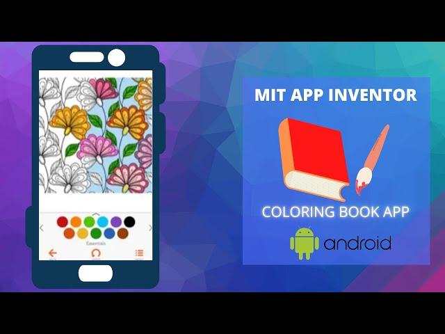 Create Coloring Book App || MIT App Inventor || Canvas Component (Drawing)