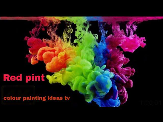 MAKING piNT RED CamelliA asmr| colour painting ideas tv