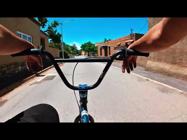 Downtown Santa Fe, NM BMX POV