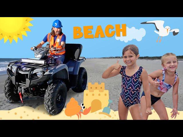 Explore the Beach with Handyman Hal | Fun Beach for Kids | Beach Clean Sweep