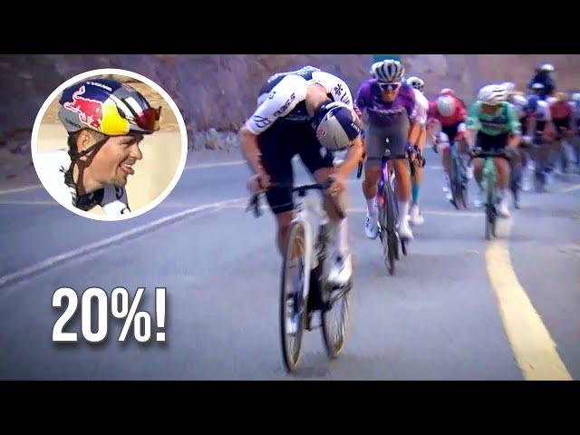 Tom Pidcock THERMONUCLEAR Attack on Crazy Steep Climb | AlUla Tour 2025 Stage 2