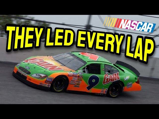 The History of 'Leading Every Lap' in NASCAR