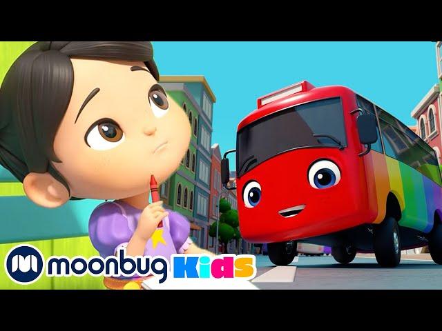 10 Little Buses | LELLOBEE | Old MacDonald's Farm | MOONBUG KIDS | Animal Cartoons for Kids