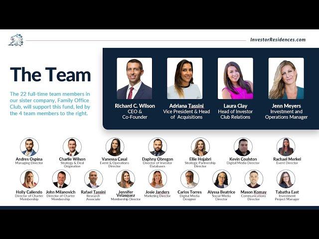 webinar featuring Richard C. Wilson, founder real estate investment platform  Investor Residences