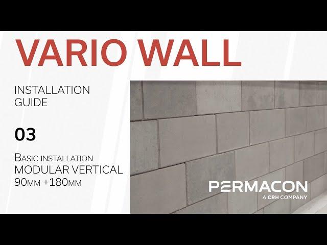 Installation guide of the Vario wall - 3/9