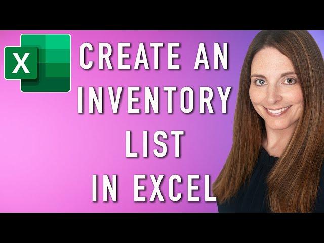 Create and Track a Basic Inventory List in Excel - Excel Inventory List Template