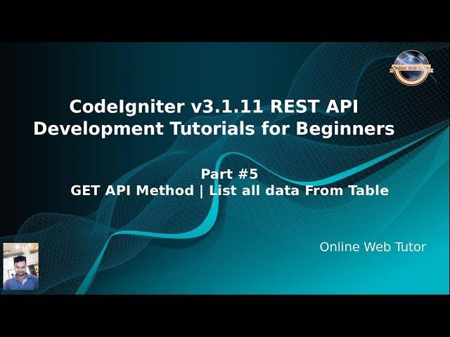 Learn CodeIgniter (v3.1.11) Rest API Development for beginners #5 GET API Method | List all Data