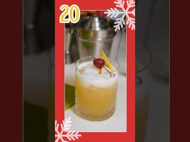 It's Whiskey Sour time! Festive Countdown Day 20 #cocktail #happyfriday