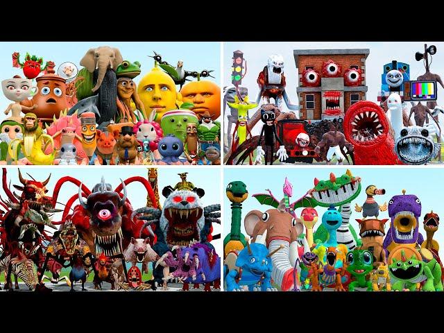 WHICH ANIMALS GAME FAMILY IS STRONGEST? ITALIAN BRAINROT vs DINO TOY vs ZOOCHOSIS in Garry's Mod!