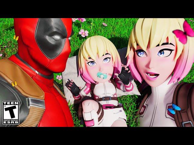 Gwenpool & Deadpool have a Baby Girl.. Fortnite Family Life