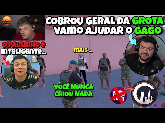 EITA LUANZ7 COBROU GERAL DA GROTA ! NINGUÉM NÃO CRIA NADA ? VEJA  | GTA RP