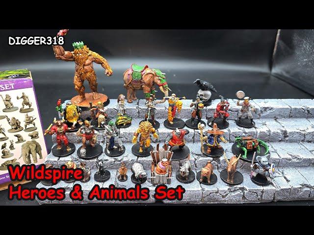 WildSpire MiniaTures Heroes & Animals Set Painted Toy Review 4K