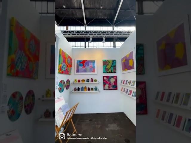 My booth set up at The Other Art Fair ⁣.⁣.⁣.⁣.⁣.⁣ #art #artist #artfair #painting #ceramics #setup