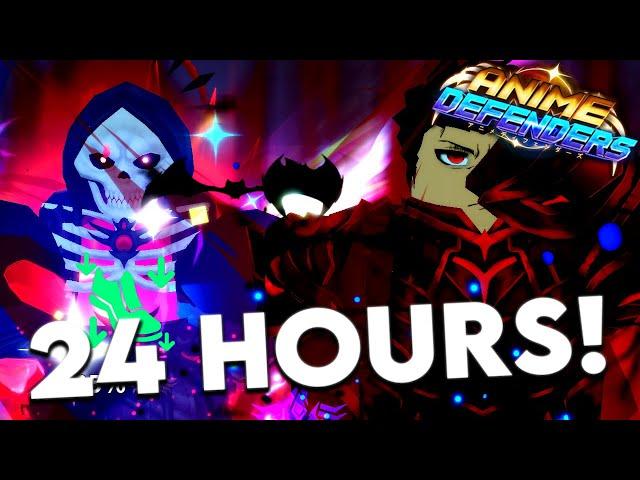 I Played Anime Defenders Update 7 For 24 Hours & BECAME The STRONGEST!