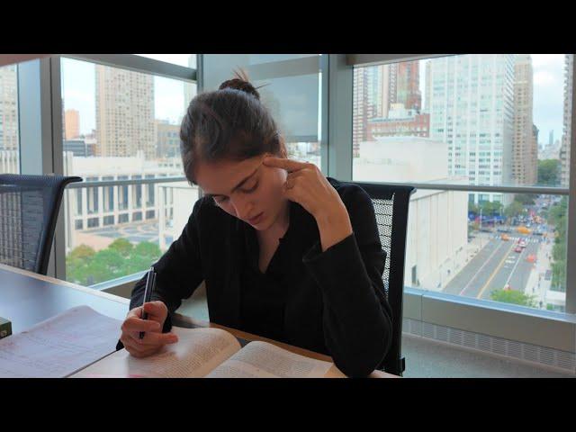 study vlog: cursando direito em ny ~ dia inteiro de aulas, estudos biblioteca, como leio os casos