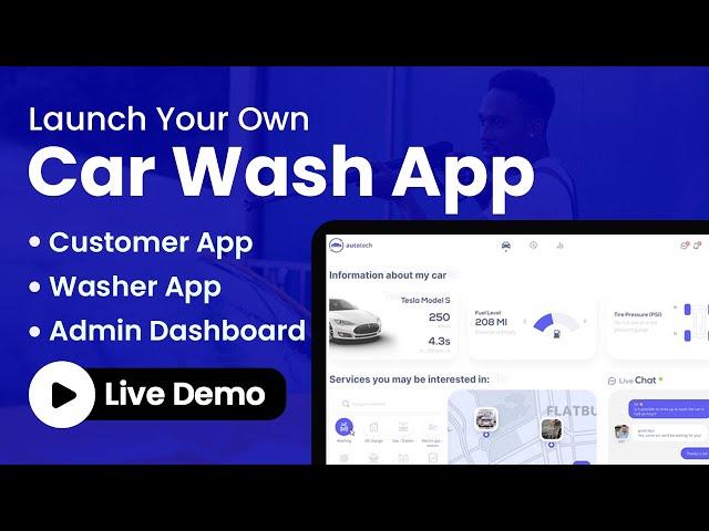 Launch Your On Demand Car Wash App Today | Car Wash App Development | Code Brew Labs