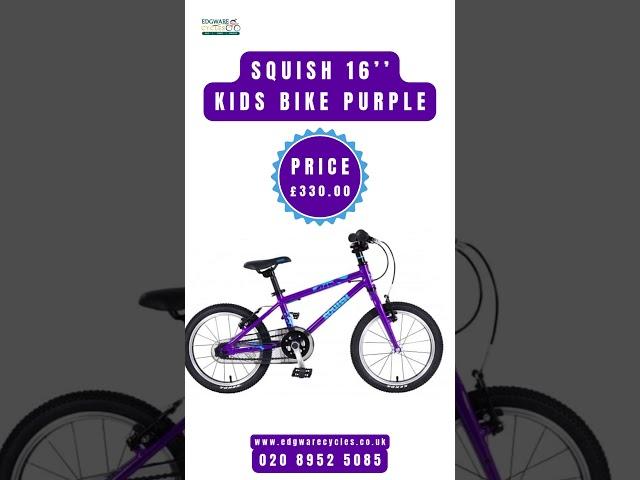 Squish 16’’ Kids Bike Purple is available at Edgware Cycles