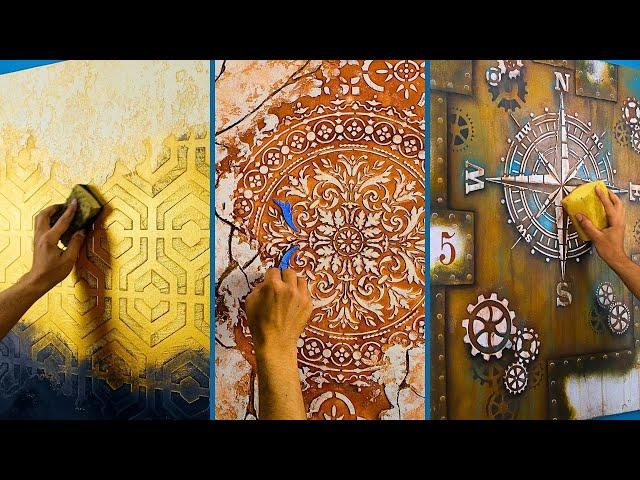 3 new genius ways to use putty to make a unique wall painting design 