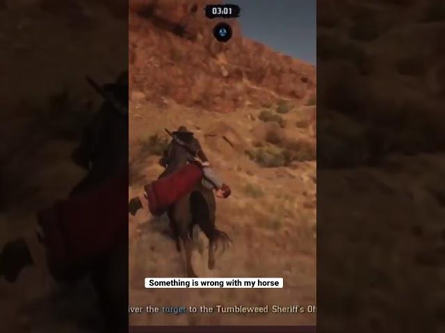 Wtf wrong with my horse #shorts #rdr2 #reddeadcommunity