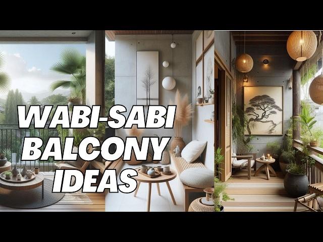 Wabi-Sabi Style Balcony Decoration Ideas. Wabi-Sabi: Embracing Natural and Imperfect Beauty.