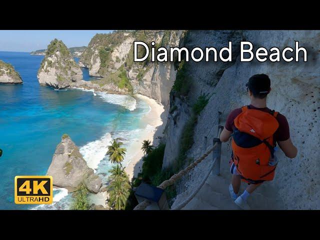 WALKING TOUR IN DIAMOND BEACH NUSA PENIDA -  BALI | 4K