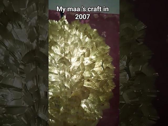 my maa craft in 2007 # beatingful  peacock craft # mini crafter sakshi