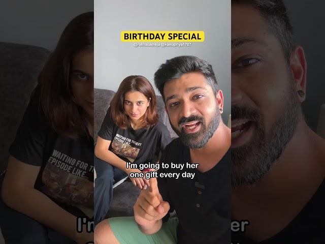 Special birthday treat for my girl. ️ #gift #birthday #couple #shorts #funny #comedy #marriage