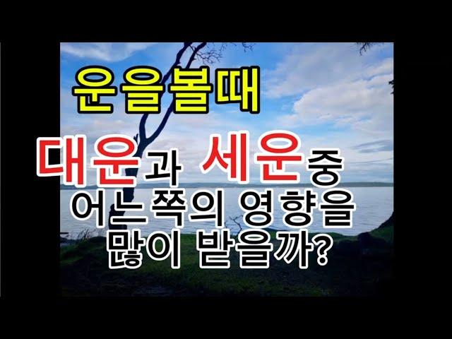 대운과 세운의 영향력