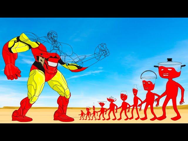 Evolution Of IRON MAN Vs Evolution Of MONSTER RADIATION : Returning From The Dead SECRET - FUNNY