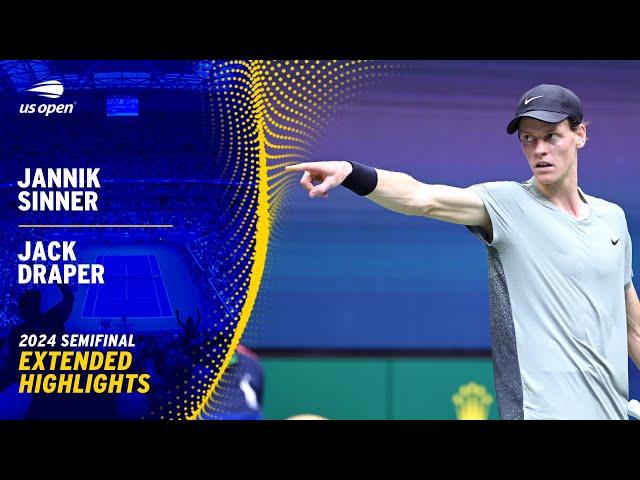 Jannik Sinner vs. Jack Draper Extended Highlights | 2024 US Open Semifinal