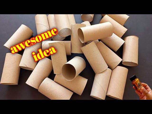 Wow! great idea for your home decoration with  toilet paper rolls - recycling ideas