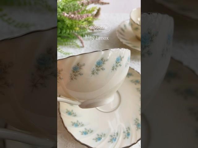 레녹스 로즈데일 앤틱잔 Rosedale by Lenox cup and saucer 앤틱 빈티지 커피잔 찻잔 홍차잔 | 미묘한피크닉