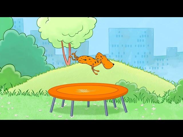 Bonna und die bunten Trampoline - Kindervideo - deutsch