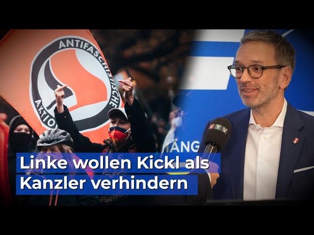 Linke wollen Kickl als Kanzler verhindern